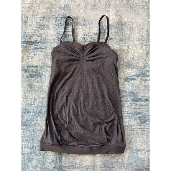 Lululemon Coal Gray Pure Focus Athletic Tank Top Size 4 - Picture 6 of 7